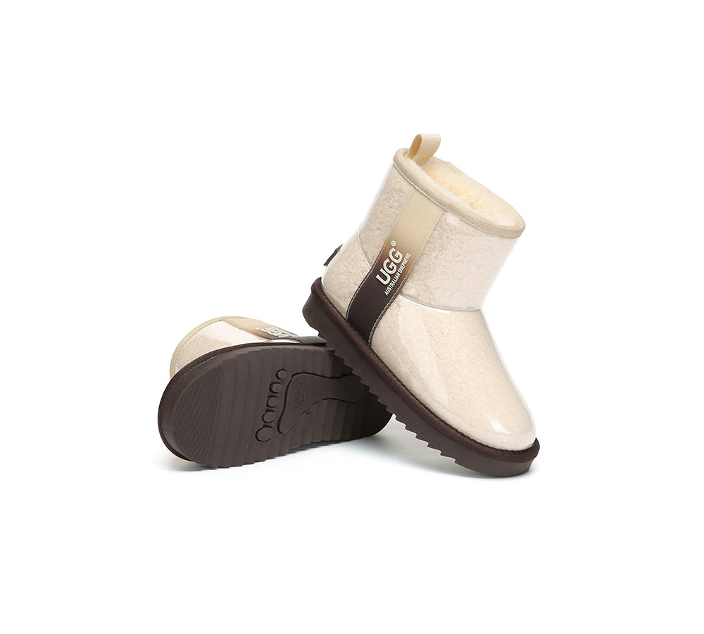 AUSTRALIAN SHEPHERD UGG Boots Kids Clear Waterproof Shearling Coated Neo-UGG Boots-PEROZ Accessories