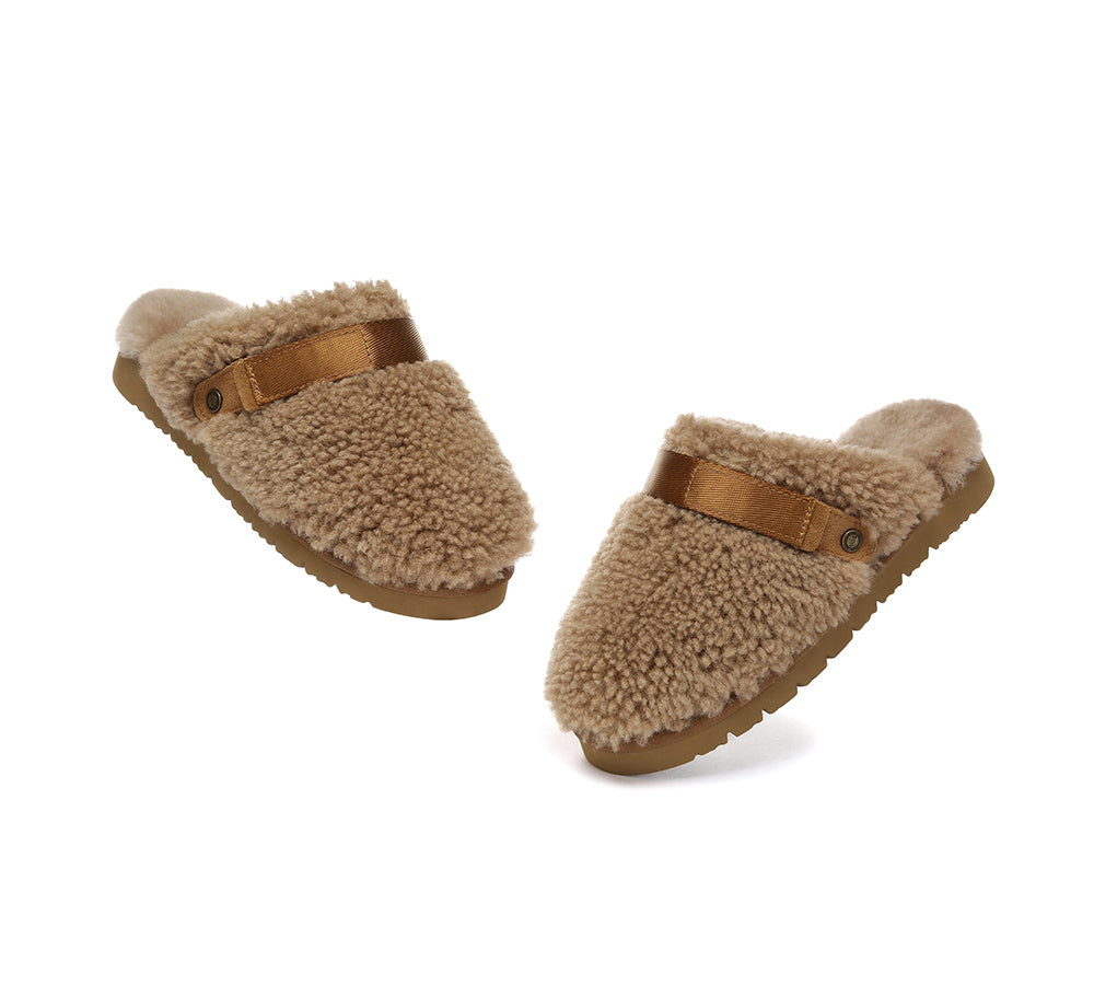 AUSTRALIAN SHEPHERD UGG Slippers Sheepskin Wool Slingback Nozet