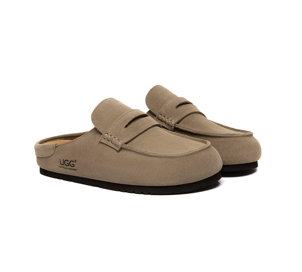 AUSTRALIAN SHEPHERD Unisex Suede Slip On Casual Mules Casten