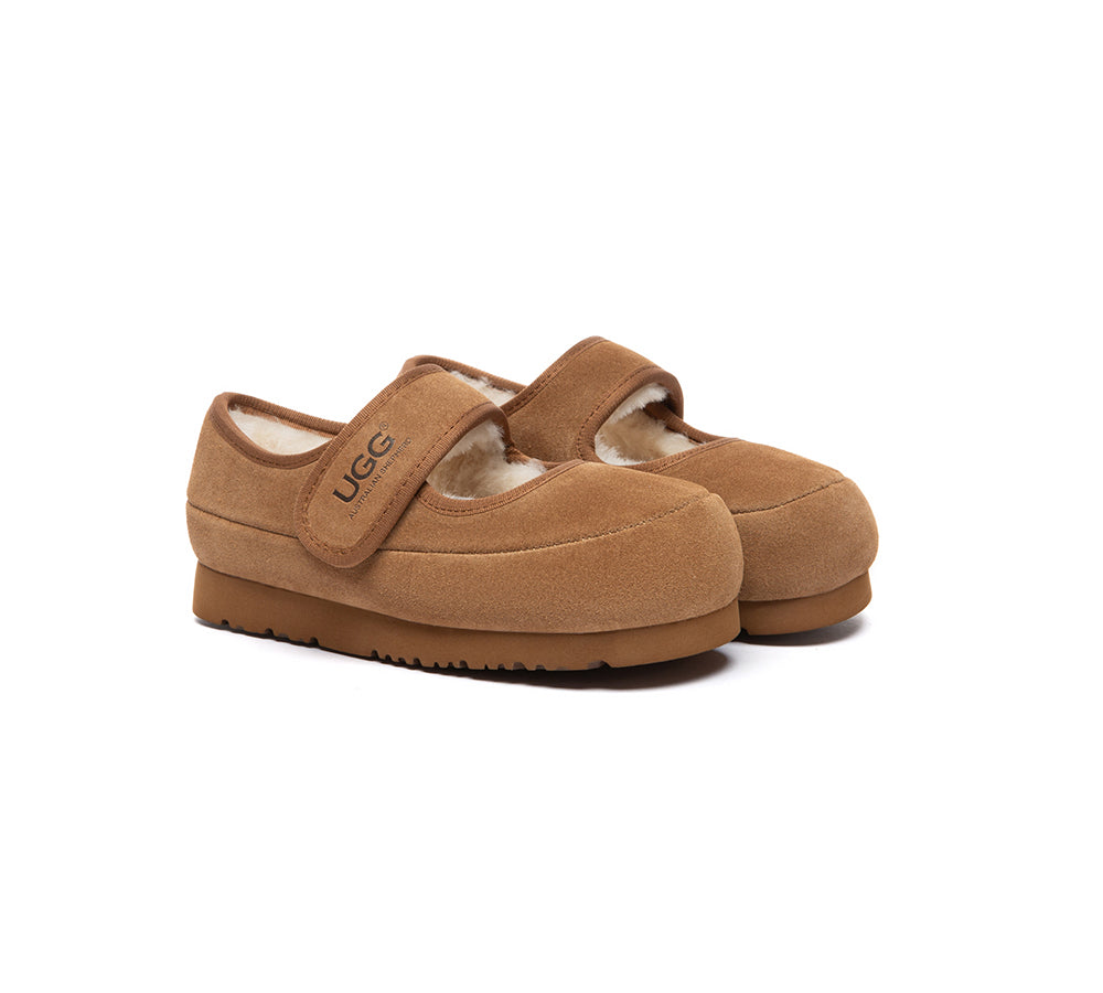 AUSTRALIAN SHEPHERD UGG Slippers Kids Adjustable Strap Mary Jane Millie