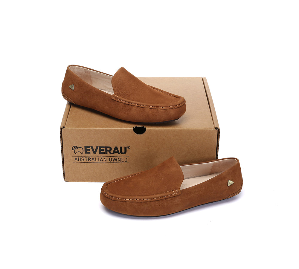 EVERAU Men Suede Leather Casual Summer Moccasins Morris