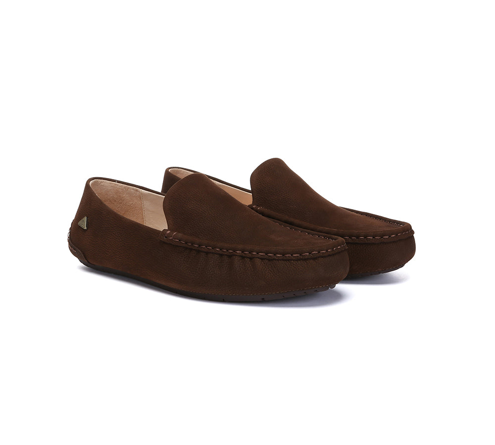EVERAU Men Suede Leather Casual Summer Moccasins Morris