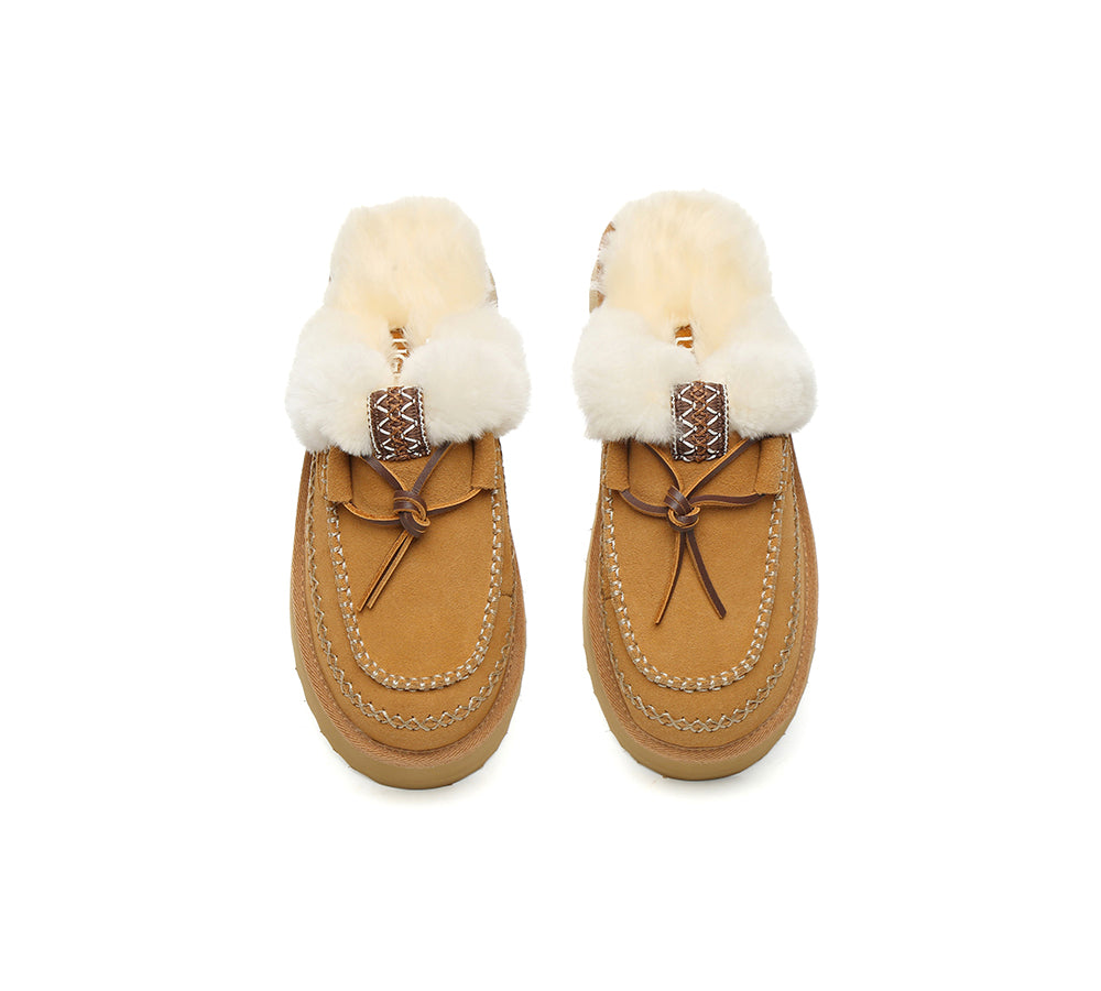 AUSTRALIAN SHEPHERD® UGG Slippers Women Sheepskin Wool Platform Sammy-PEROZ Accessories