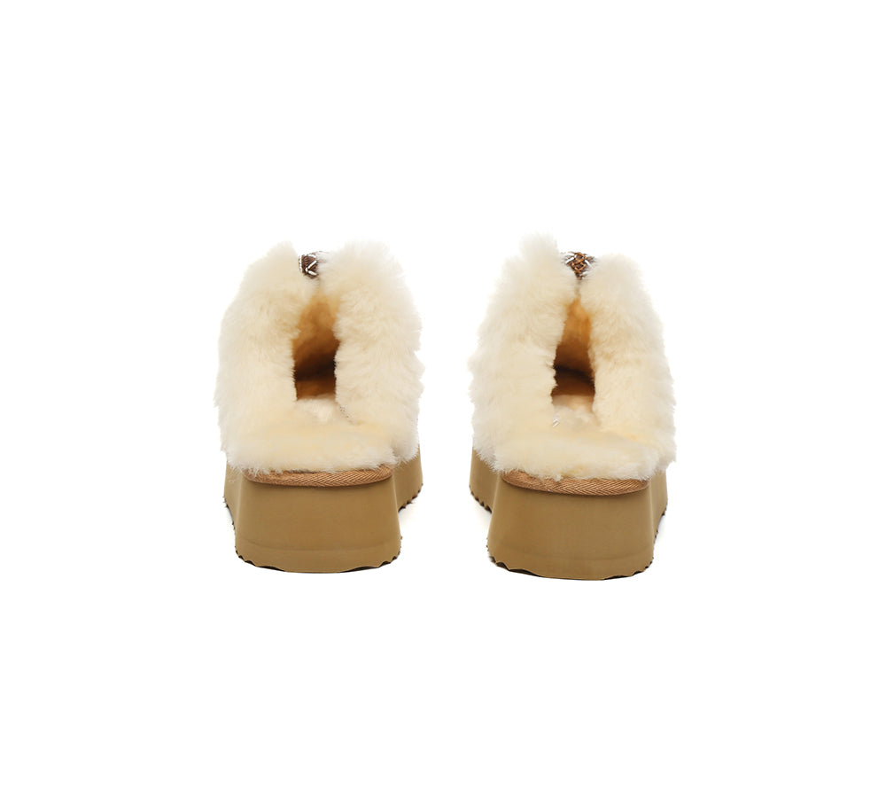 AUSTRALIAN SHEPHERD® UGG Slippers Women Sheepskin Wool Platform Sammy-PEROZ Accessories