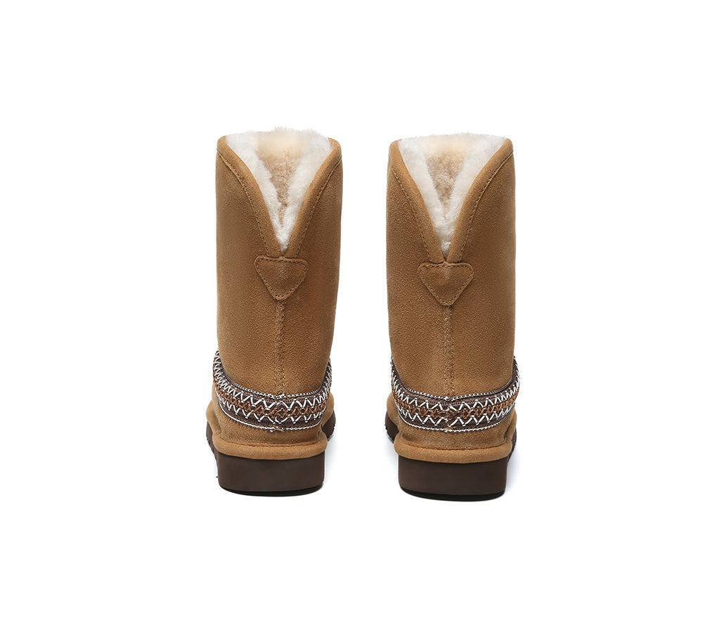 AUSTRALIAN SHEPHERD® UGG Boots Sheepskin Wool Knitted Isleen-PEROZ Accessories