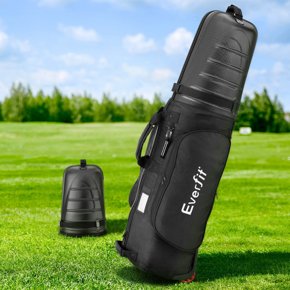 Everfit Golf Travel Bags for Airlines with Wheels Golf Clubs Hard Case Foldable-Sports & Fitness > Golf > Golf Accessories-PEROZ Accessories