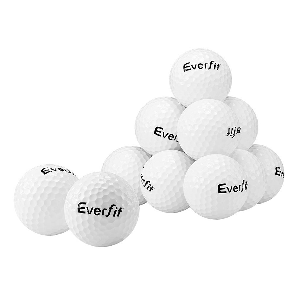 Everfit 12Pcs Golf Ball Set Reusable Distance Golf Balls Practice Training-Sports & Fitness > Ball Sports > Soccer & Soccer Accessories-PEROZ Accessories