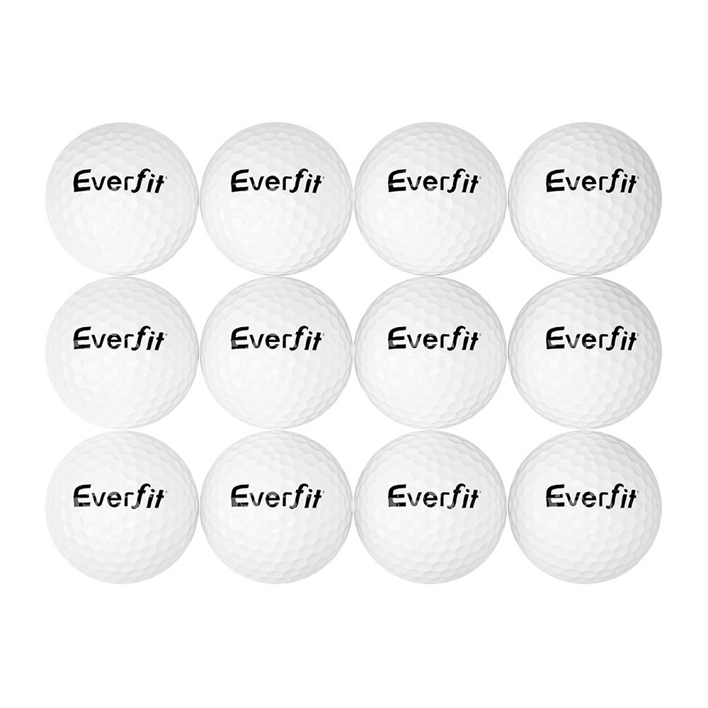 Everfit 12Pcs Golf Ball Set Reusable Distance Golf Balls Practice Training-Sports & Fitness > Ball Sports > Soccer & Soccer Accessories-PEROZ Accessories