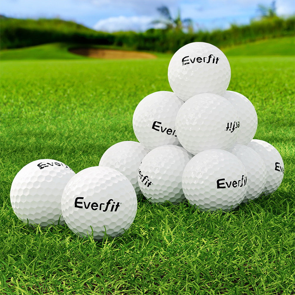 Everfit 12Pcs Golf Ball Set Reusable Distance Golf Balls Practice Training-Sports & Fitness > Ball Sports > Soccer & Soccer Accessories-PEROZ Accessories