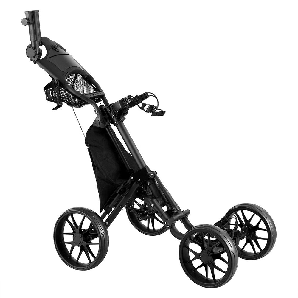 Everfit Golf Buggy Foldable Trolley Golf Cart Wheels Umbrella Bottle Holder-Outdoor Recreation > Camping > Camp Furniture-PEROZ Accessories