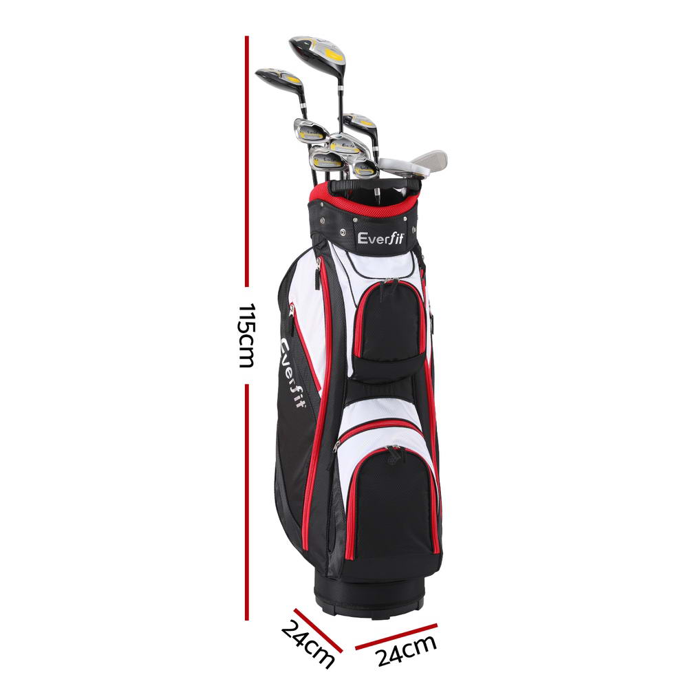 Everfit Golf Clubs Set Men Right Handed Golf Wedges Alloy Driver Golf Stand Bag-Sports & Fitness > Golf > Golf Accessories-PEROZ Accessories
