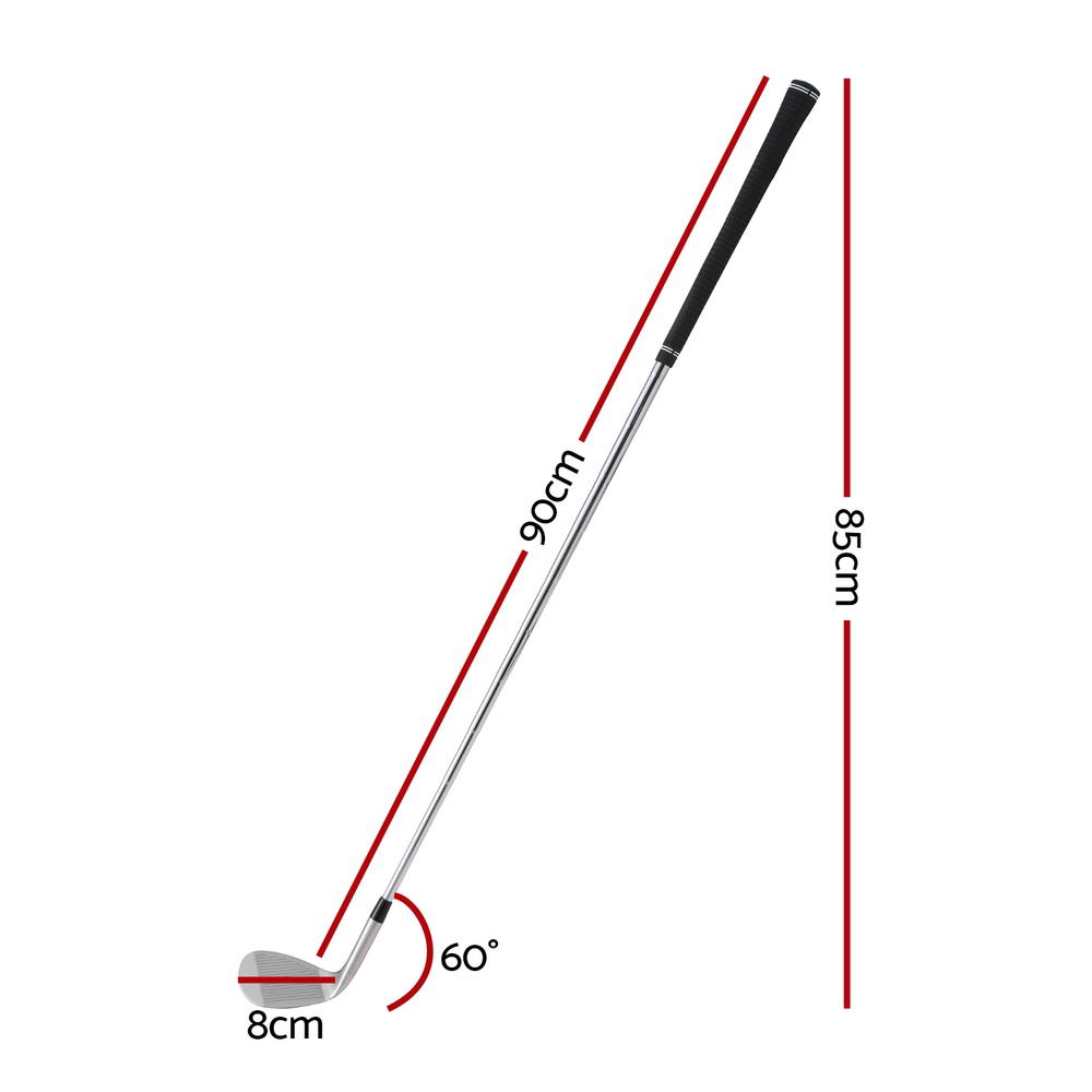 Everfit Golf Clubs Right Handed Golf Wedges Driver Rubber Steel 60 Degree-Sports & Fitness > Golf > Golf Accessories-PEROZ Accessories