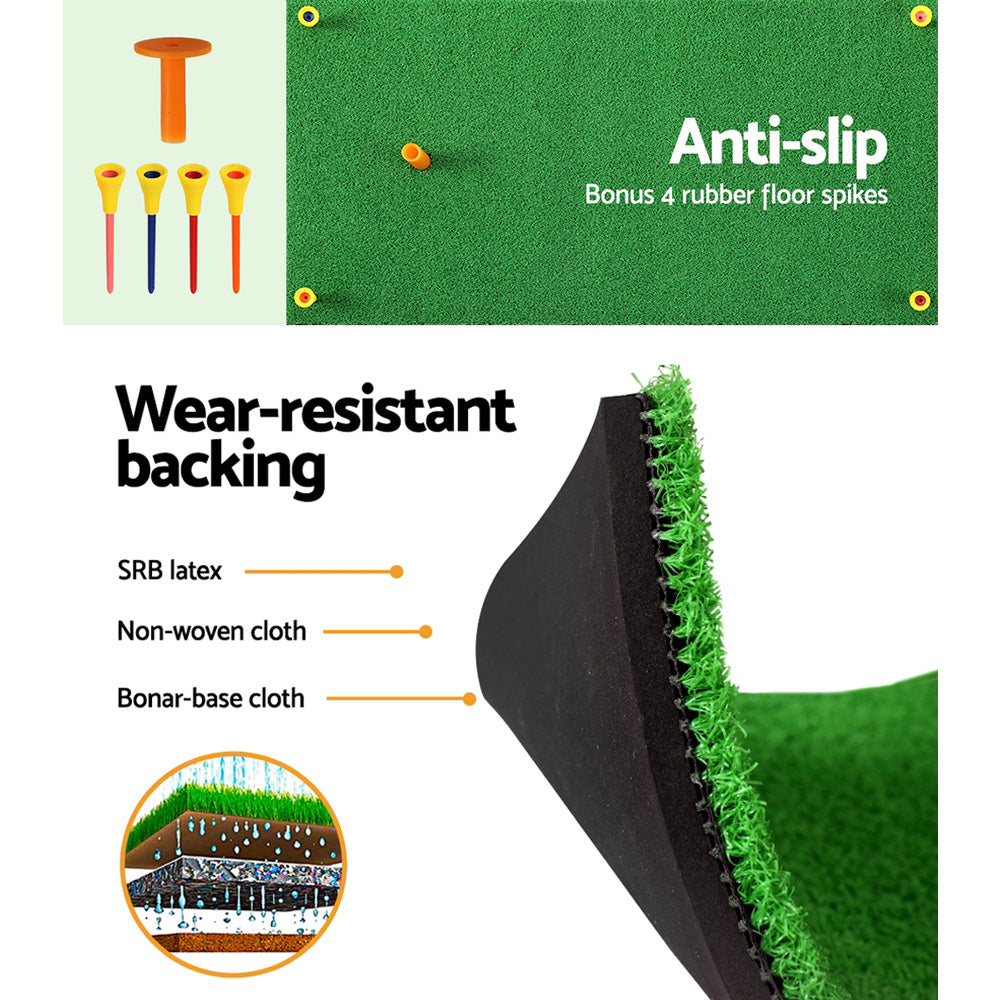 Everfit Golf Hitting Mat Portable Driving Range Practice Training Aid 60x30cm-Sports & Fitness > Golf > Golf Training Aids-PEROZ Accessories