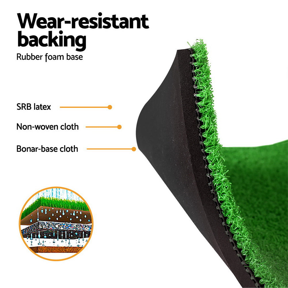 Everfit Golf Hitting Mat Portable Driving Range Practice Training Aid 150x150cm-Sports & Fitness > Golf > Golf Training Aids-PEROZ Accessories