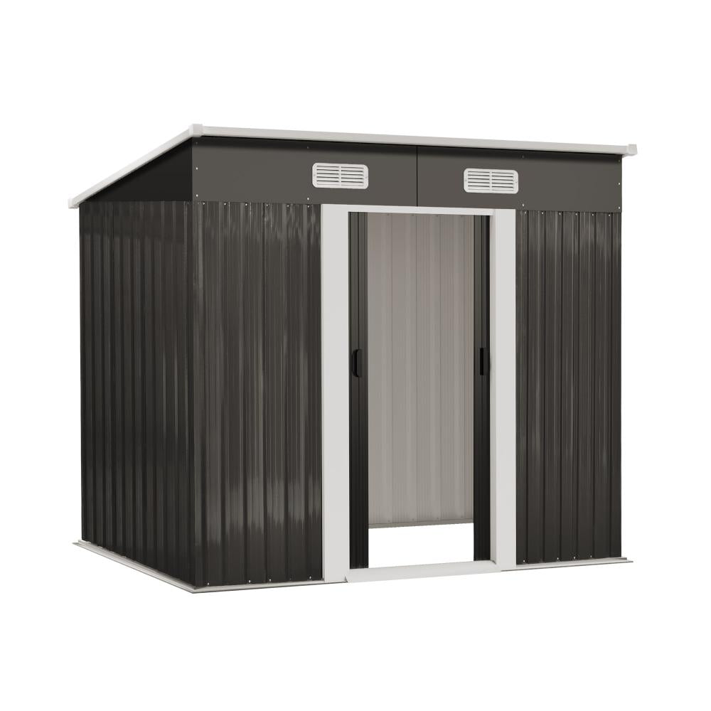 Livsip Garden Shed Outdoor Storage Sheds 1.94x1.21M Workshop Cabin Metal House-Garden Sheds-PEROZ Accessories