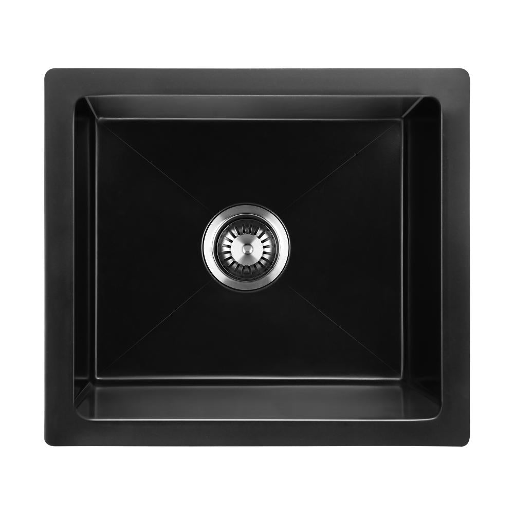 Welba Kitchen Sink Basin Stone Sink Bathroom Laundry Single Bowl 460mmx410mm-Kitchen Sinks-PEROZ Accessories