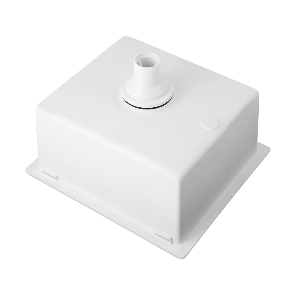 Welba Kitchen Sink Granite Stone Laundry Basin Under/Top Single Bowl 460x410mm-Kitchen Sinks-PEROZ Accessories