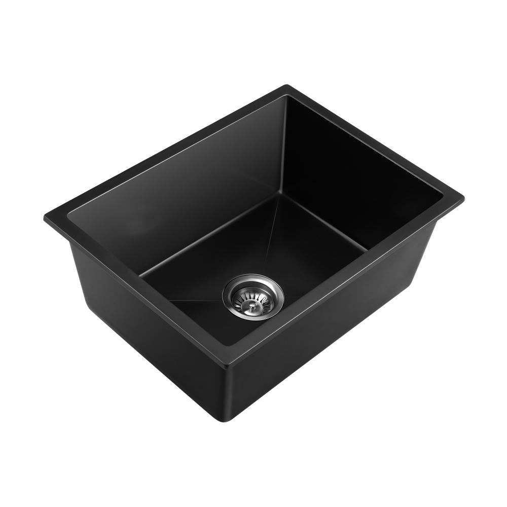Welba Stone Granite Kitchen Sink Bathroom Basin Under/Top Mount Single Bowl-Kitchen Sinks-PEROZ Accessories