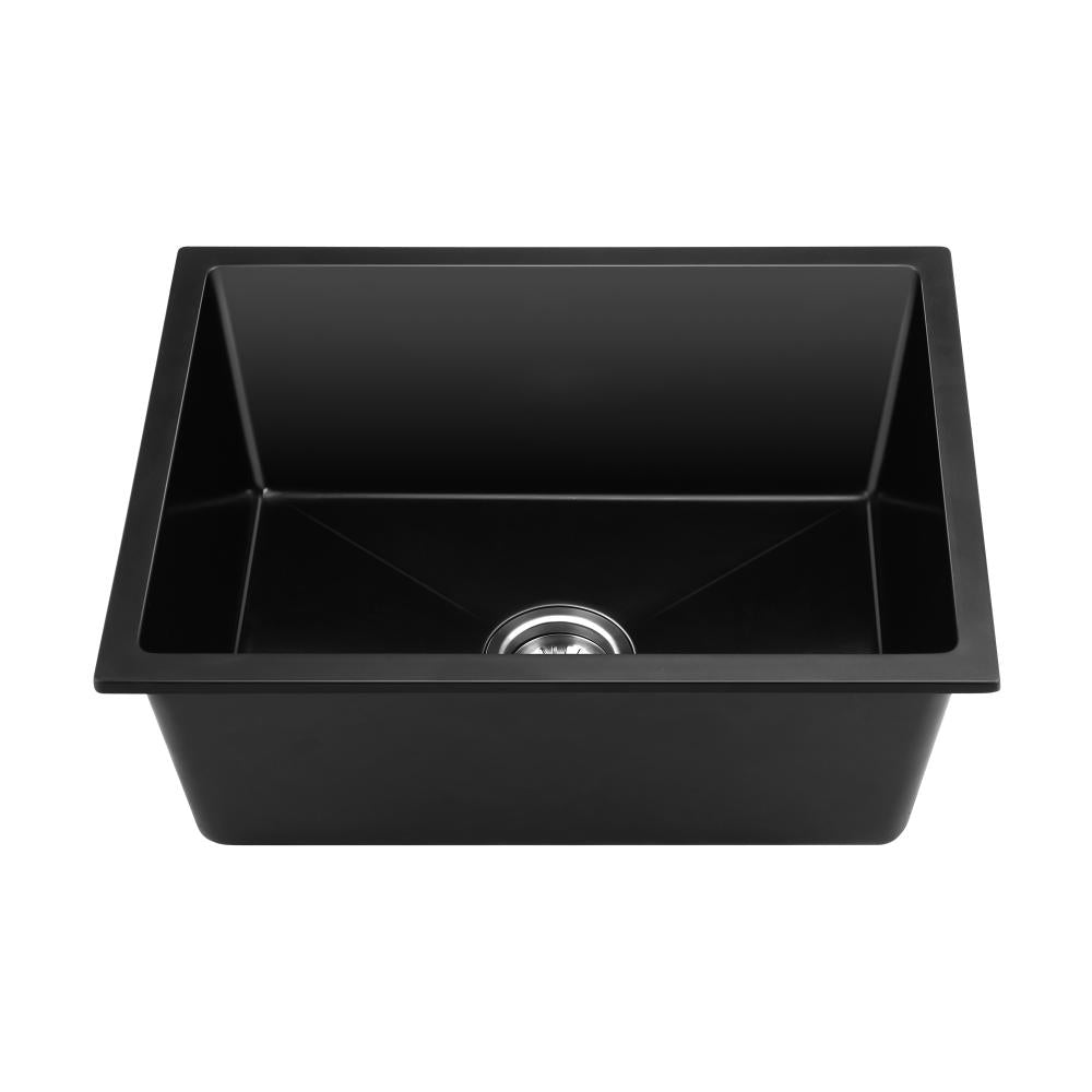 Welba Stone Granite Kitchen Sink Bathroom Basin Under/Top Mount Single Bowl-Kitchen Sinks-PEROZ Accessories