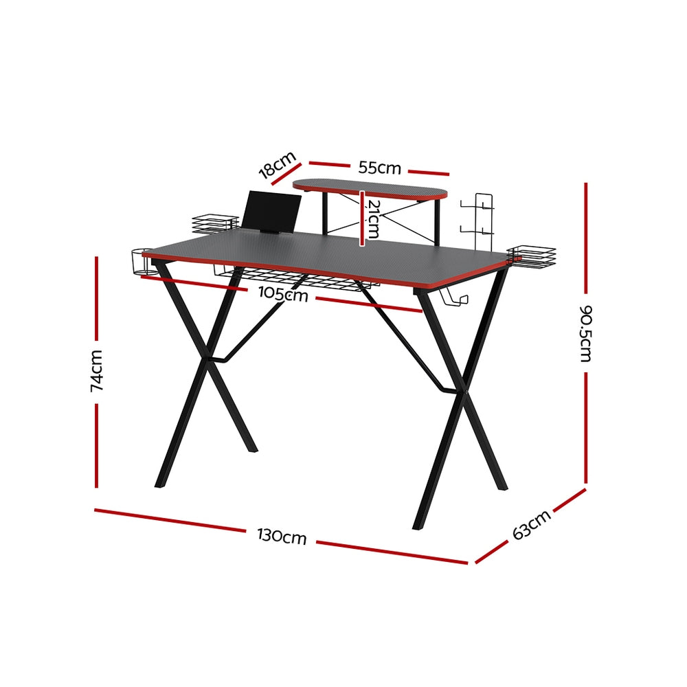 Artiss Gaming Desk Computer Desks 105CM-Furniture > Office-PEROZ Accessories