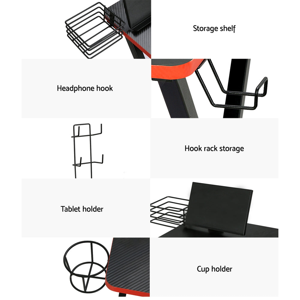 Artiss Gaming Desk Computer Desks 105CM-Furniture > Office-PEROZ Accessories