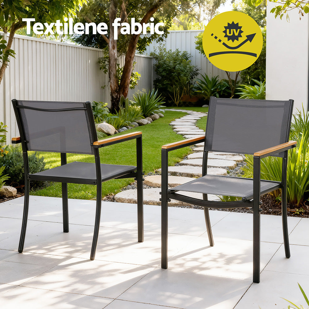 Gardeon 7PCS Outdoor Dining Set Table and Chairs Patio Garden Furniture Bistro Set-Furniture > Outdoor > Outdoor Dining Sets-PEROZ Accessories