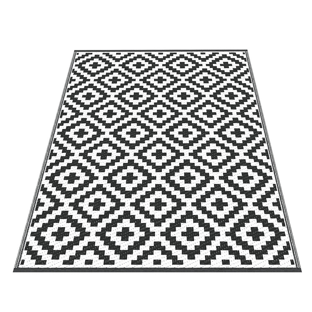 Gardeon Outdoor Rugs 120x180cm Large Carpet Reversible Area Mat PP Dual-Sided Patio Rug Cross-Home & Garden > Rugs > Outdoor Rugs-PEROZ Accessories
