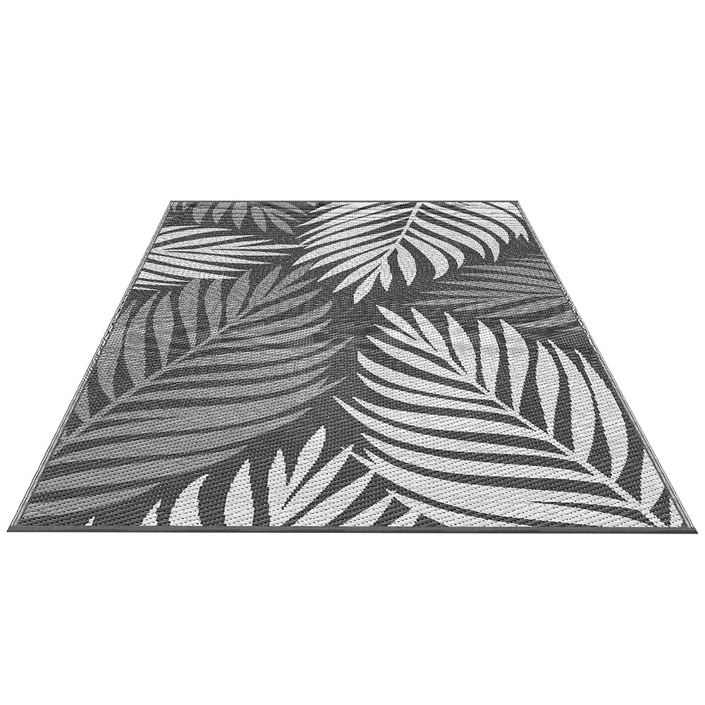 Gardeon Outdoor Rugs 152x244cm Large Carpet Reversible Area Mat PP Dual-Sided Patio Rug Leaf-Home & Garden > Rugs > Outdoor Rugs-PEROZ Accessories