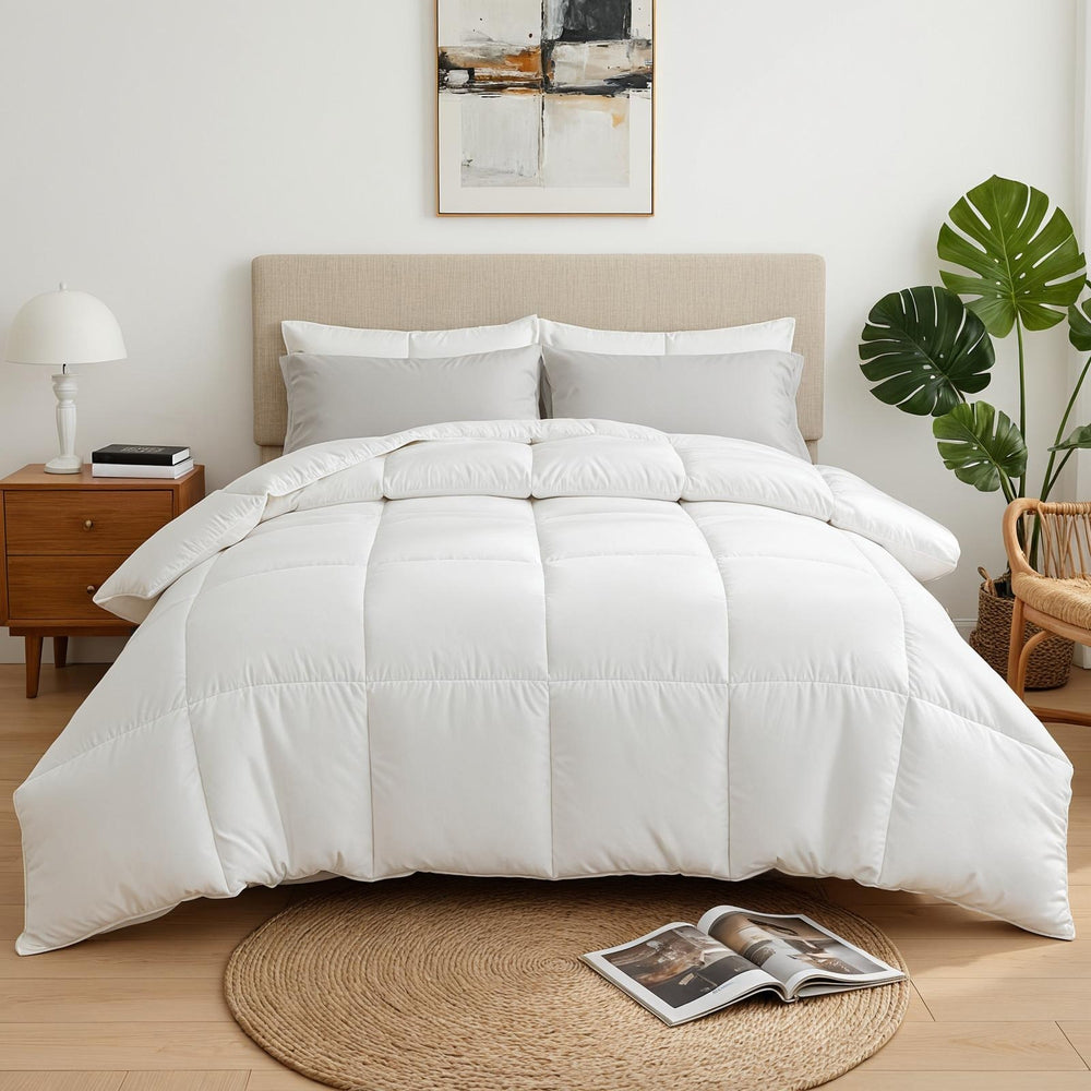 Giselle Bedding Queen Size 400GSM Microfiber Quilt All Season Duvet Quilts Comforter Winter Summer-Home & Garden > Bedding > Quilts & Duvets-PEROZ Accessories