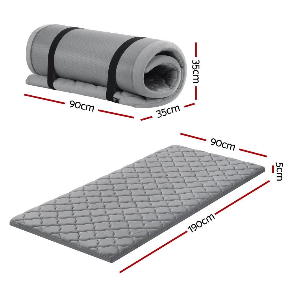 Giselle Bedding Single Foldable Mattress Camping Mat-Outdoor Recreation > Camping > Inflatable Mattresses-PEROZ Accessories