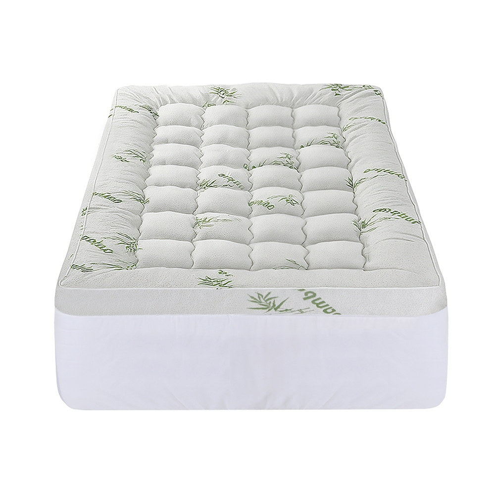 Giselle Mattress Topper 11cm Pillowtop toppers Bamboo King Single-Furniture > Mattresses > Mattress Toppers-PEROZ Accessories