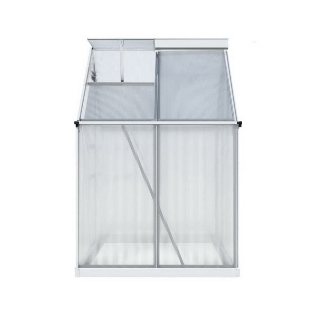 Green Fingers Greenhouse Aluminium Polycarbonate Premium Garden Storage Shed 3.1Mx1.9Mx2.0M-Home & Garden > Greenhouses > Greenhouses & Accessories-PEROZ Accessories
