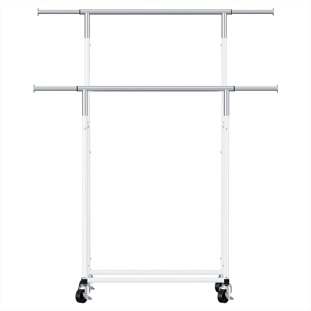 Artiss Clothes Rack Double Rod Airer Rail Coat Stand Adjustable Hanger-Furniture > Living Room > Coat Racks-PEROZ Accessories