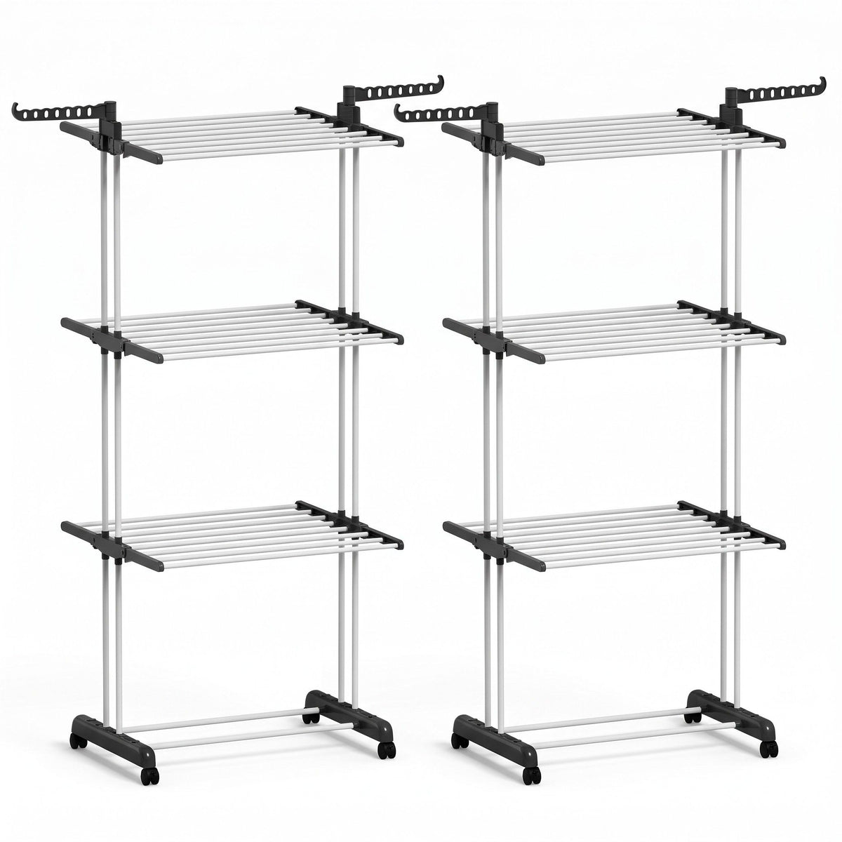Artiss 2X Clothes Drying Rack 173cm Coat Airer Hanger Foldable-Home & Garden > Bathroom Accessories > Towel Racks & Holders-PEROZ Accessories
