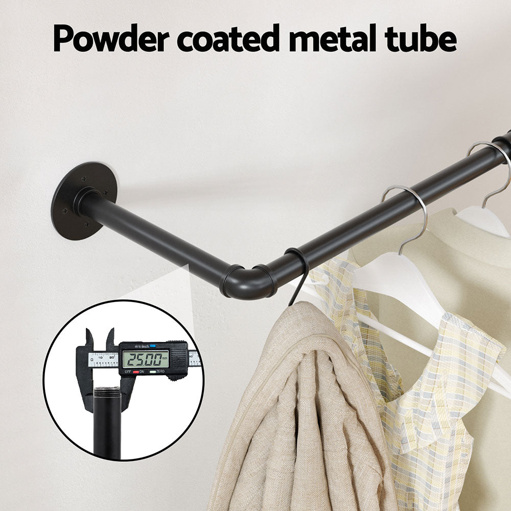 Artiss Clothes Rack Floating Shelf Metal-Furniture > Living Room > Coat Racks-PEROZ Accessories