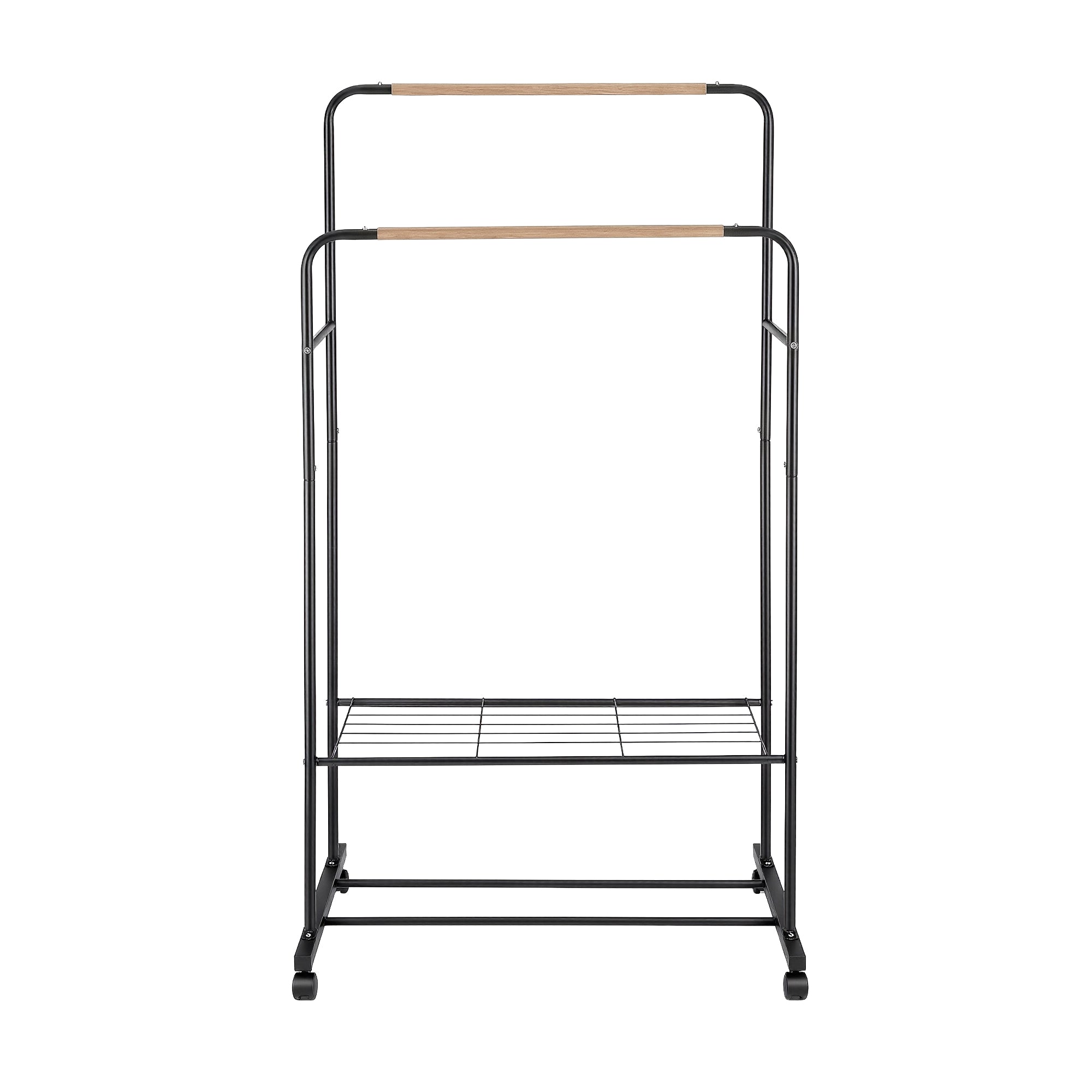 Artiss Clothes Rack Double Rod Airer Rail Coat Stand Hanger Storage Shelf-Furniture > Living Room > Coat Racks-PEROZ Accessories