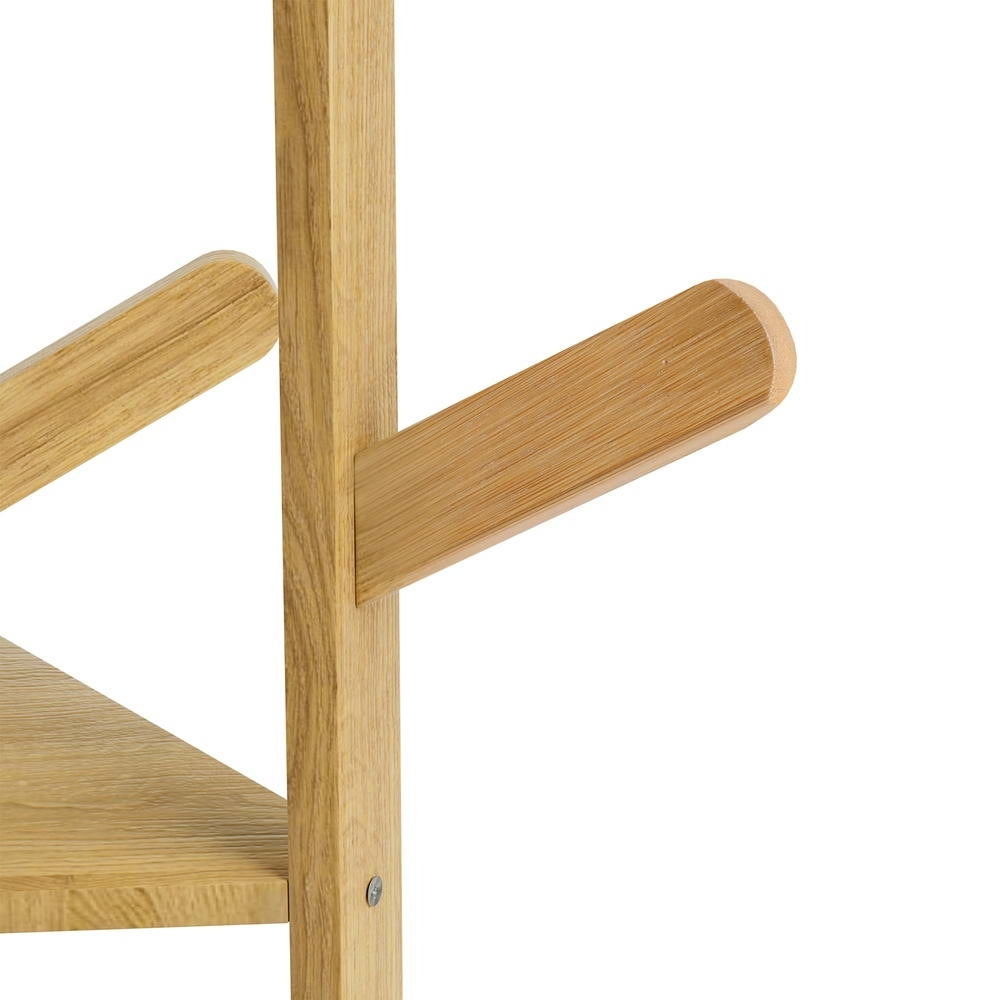 Artiss Clothes Rack Coat Stand 9 Hooks Tree Shelf Bamboo-Furniture > Bedroom-PEROZ Accessories