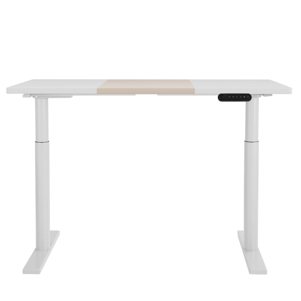 Artiss Standing Desk Motorised Electric Dual Motor Splice White Pine 120CM-Furniture > Office-PEROZ Accessories