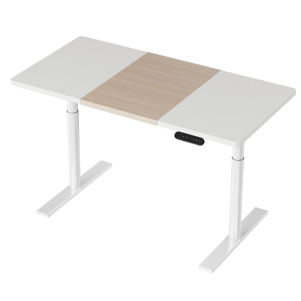 Artiss Standing Desk Motorised Electric Dual Motor Splice White Pine 120CM-Furniture > Office-PEROZ Accessories
