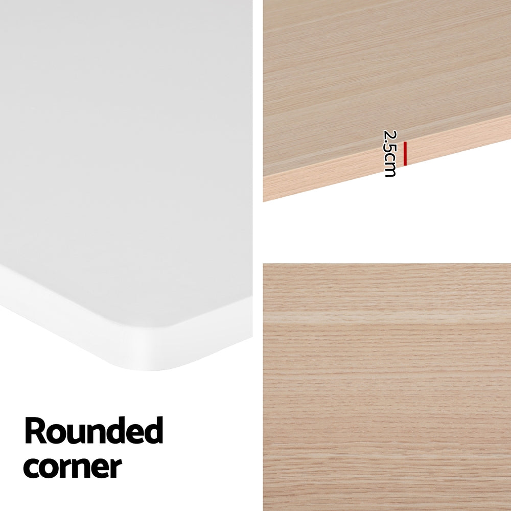 Artiss Standing Desk Motorised Electric Dual Motor 140CM White Pine-Furniture > Office-PEROZ Accessories