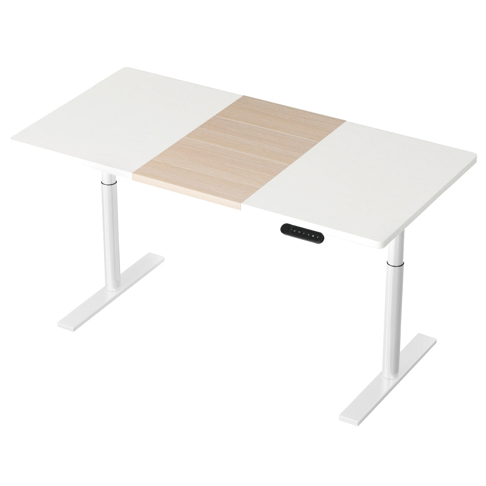 Artiss Standing Desk Motorised Electric Dual Motor 140CM White Pine-Furniture > Office-PEROZ Accessories