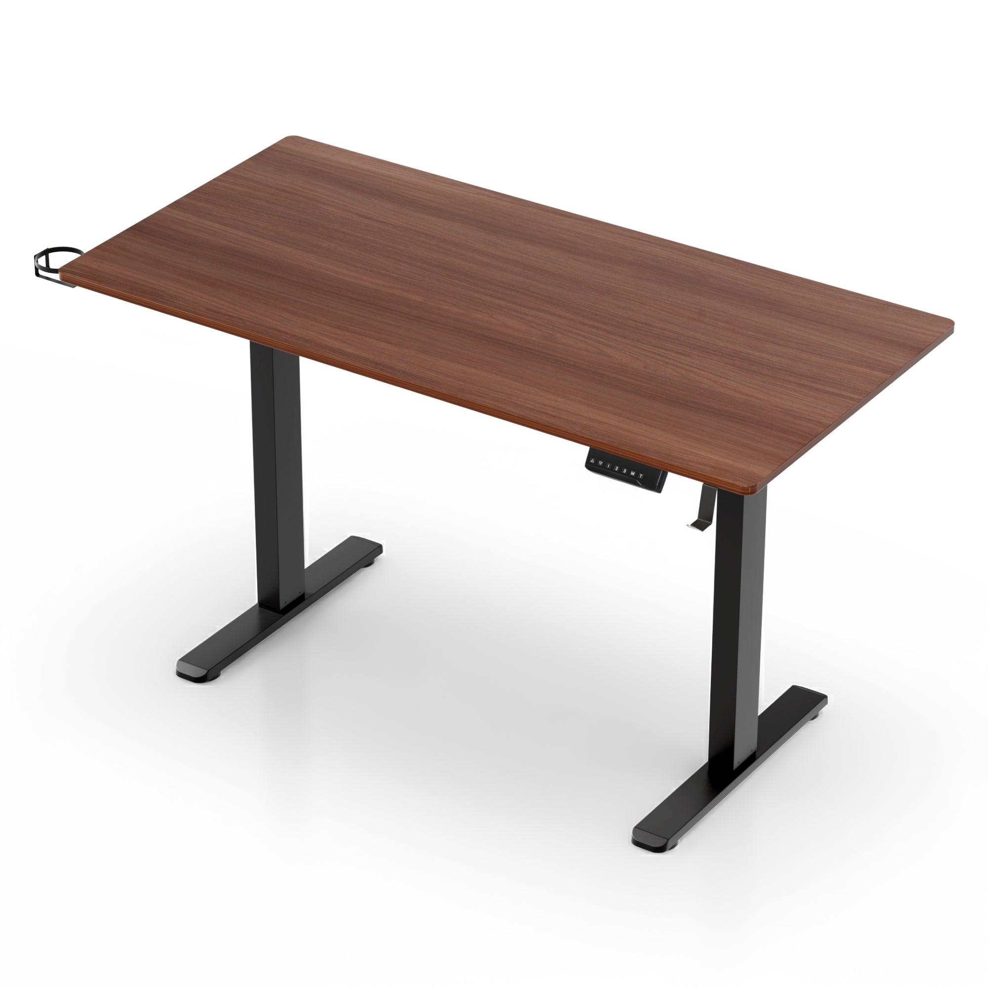 Artiss Standing Desk Motorised Dual Motor Electric Walnut 140CM-Furniture > Office > Desks-PEROZ Accessories