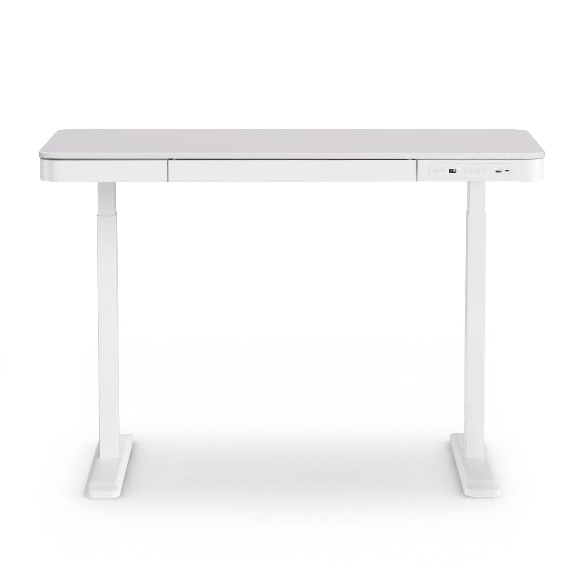 Artiss Standing Desk Motorised Electric Desks Drawer 120CM White-Furniture > Office > Desks-PEROZ Accessories