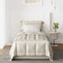 Oikiture Bed Frame Headboard King Single White Boucle-Headboards-PEROZ Accessories