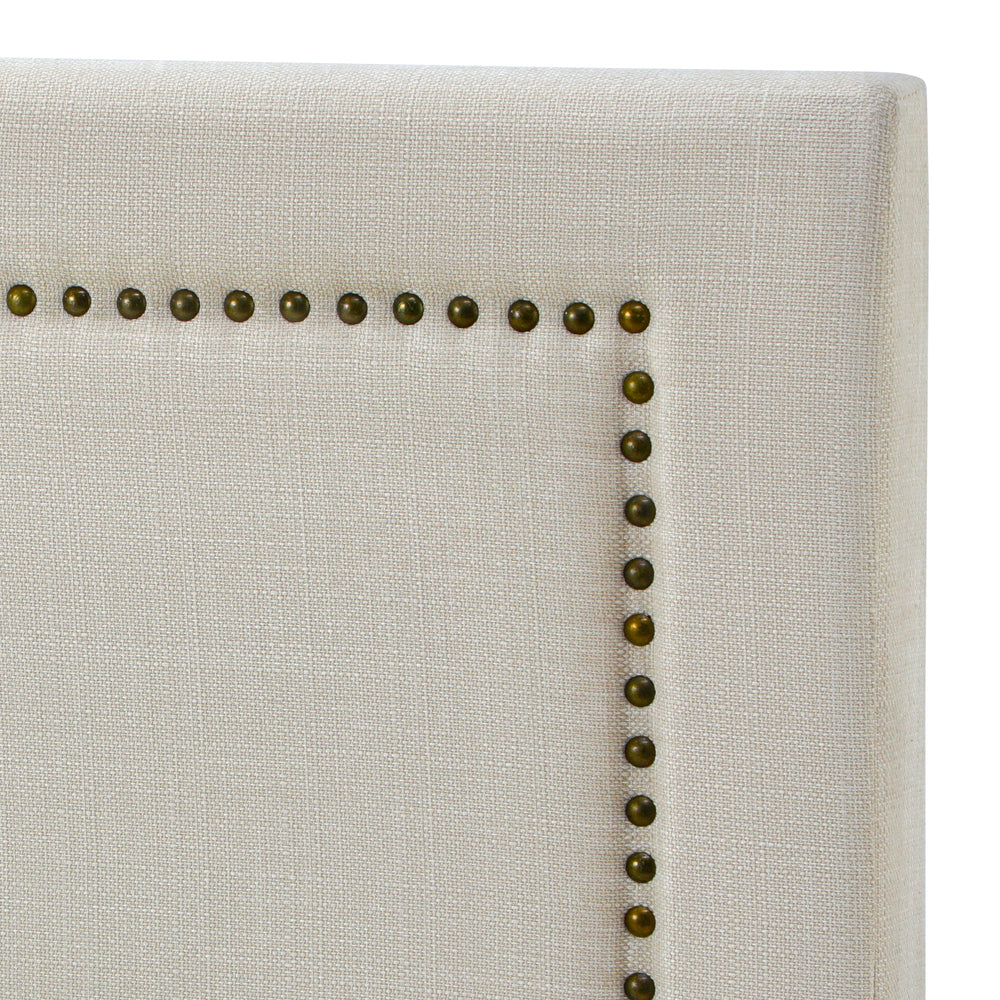 Oikiture Single Bed Headboard Bedhead Beige-Headboards-PEROZ Accessories