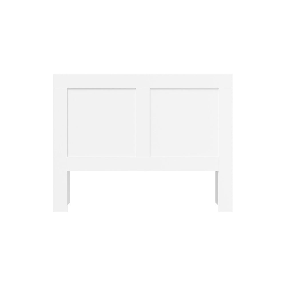 Oikiture Bed Head with Shelves Double Size White-Headboard-PEROZ Accessories