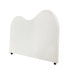 Oikiture Bed Head Double Size Headboard Boucle Fabric White-Headboards-PEROZ Accessories