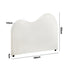 Oikiture Bed Head King Size Headboard Boucle Fabric White-Headboards-PEROZ Accessories