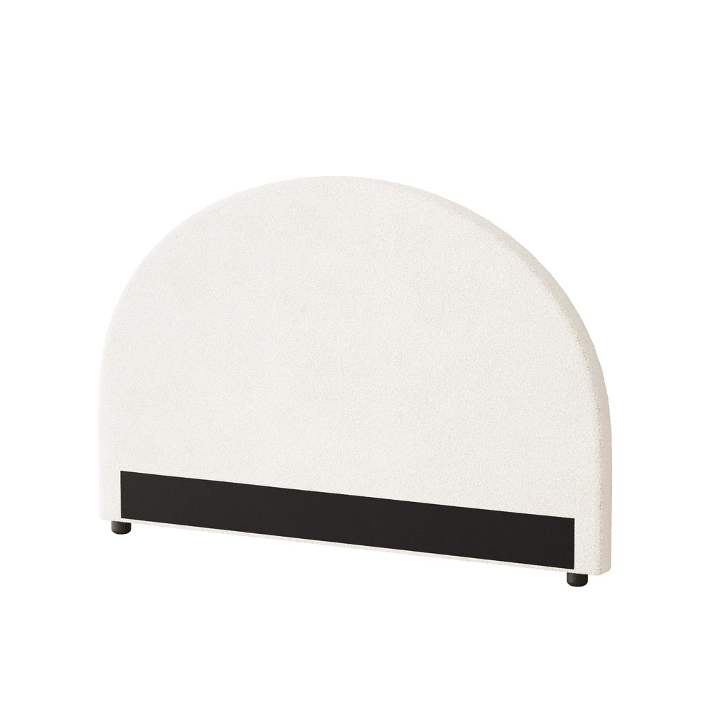 Oikiture Bed Head Double Size Headboard Boucle White-Headboards-PEROZ Accessories
