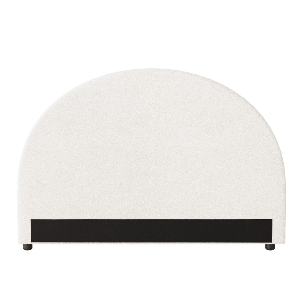 Oikiture Bed Head Double Size Headboard Boucle White-Headboards-PEROZ Accessories